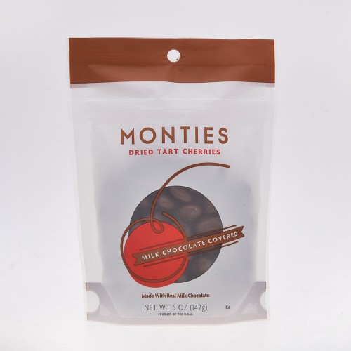 Monties Dried Tart Cherries - Milk Chocolate Covered