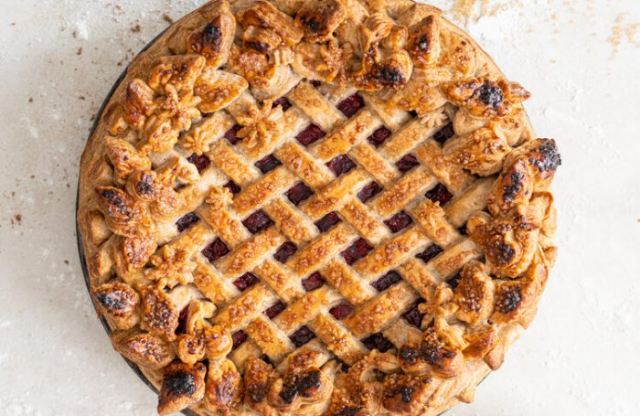 Tart Cherry Pie with Spiced Pie Crust